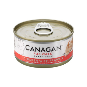 Canagan Pollo con Gamberi Umido per Gatti 75g – 75 g, Singola