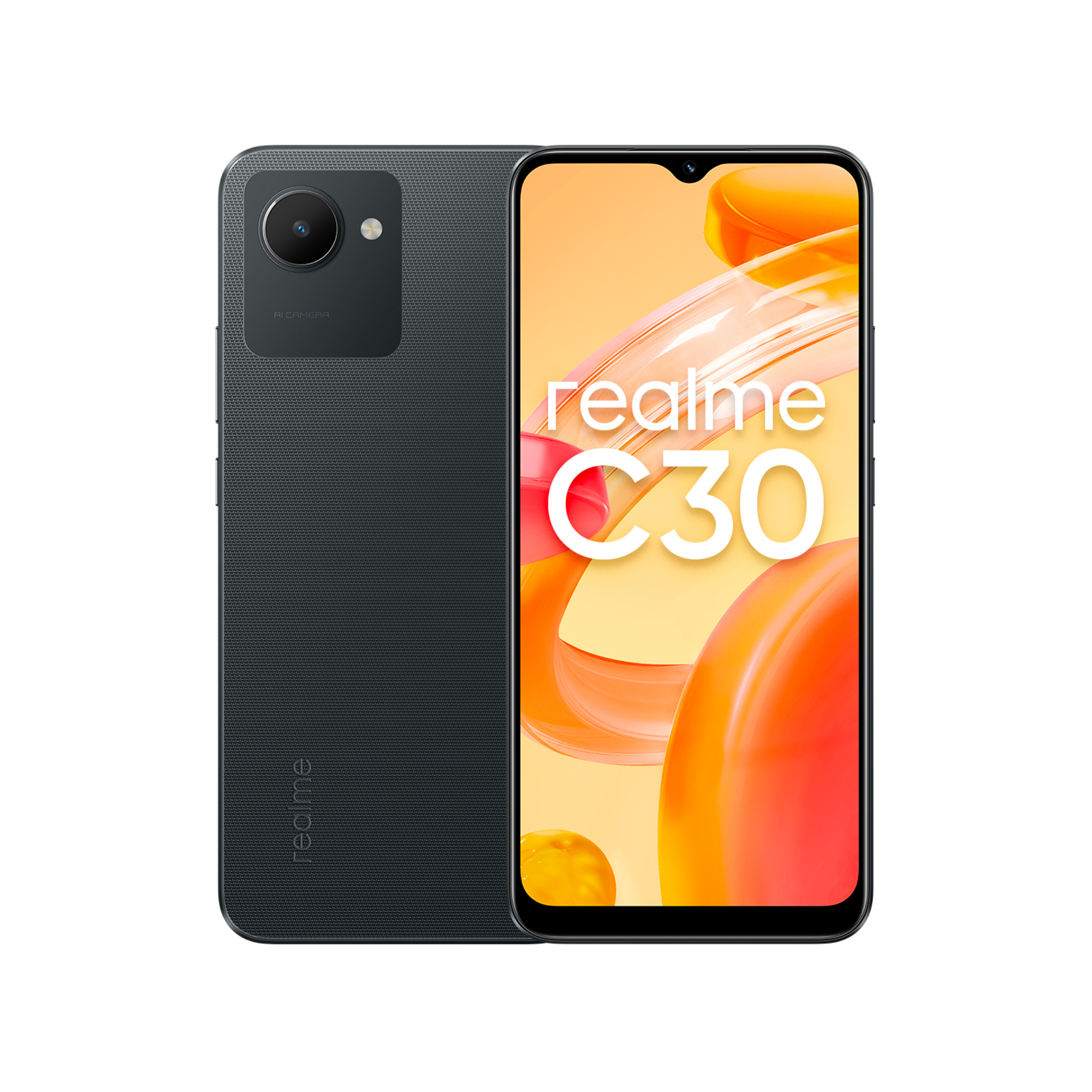 Realme C30 4G 32 GB nero, sbloccato - nuovo