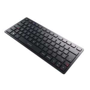 CHERRY KW 9200 MINI USB + RF Wireless + Bluetooth AZERTY Tastiera belga Nero – nuovo