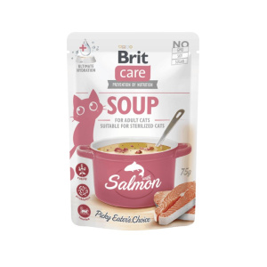 Brit Care Cat Soup Salmone per Gatti – 75 g