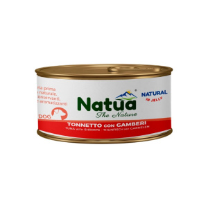 Natua Natural Jelly Tonno con Gamberi per Cani – 150 g, Singola