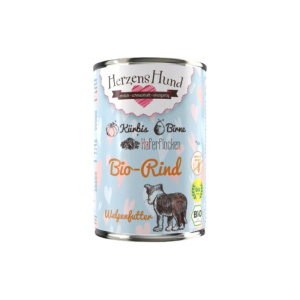 Herzens Hund Manzo e Zucca Bio per Cuccioli – 400 g