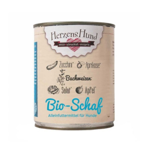 Herzens Hund Pecora Biologica con Verdure Bio Umido per Cani – 800 g