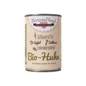 Herzens Hund Pollo Biologico con Verdure Bio Umido per Cani – 400 g
