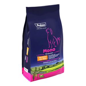 Pralzoo Mono Adulti Tacchino e Riso per Cani – 10 Kg, Singola