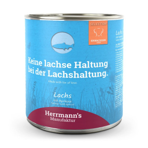 Herrmann’s Selection Salmone con Albicocca per Cani – 800 g, 12 pezzi
