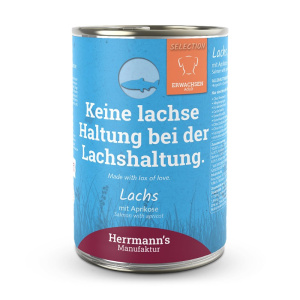 Herrmann’s Selection Salmone con Albicocca per Cani – 400 g, 12 pezzi