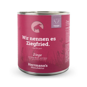 Herrmann’s Selection Capra con Barbabietola e Miglio per Cani – 800 g, 12 pezzi