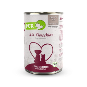 Herrmann’s Creative Mix Umido Biologico Senza Carne per Cani e Gatti – 400 g, Singola