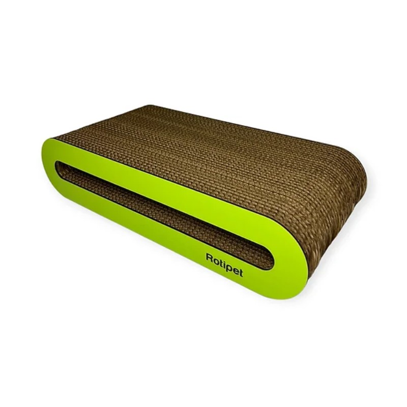 Rotipet Tiragraffi Loopy Verde per Gatti - 44 X 21 X 10 cm