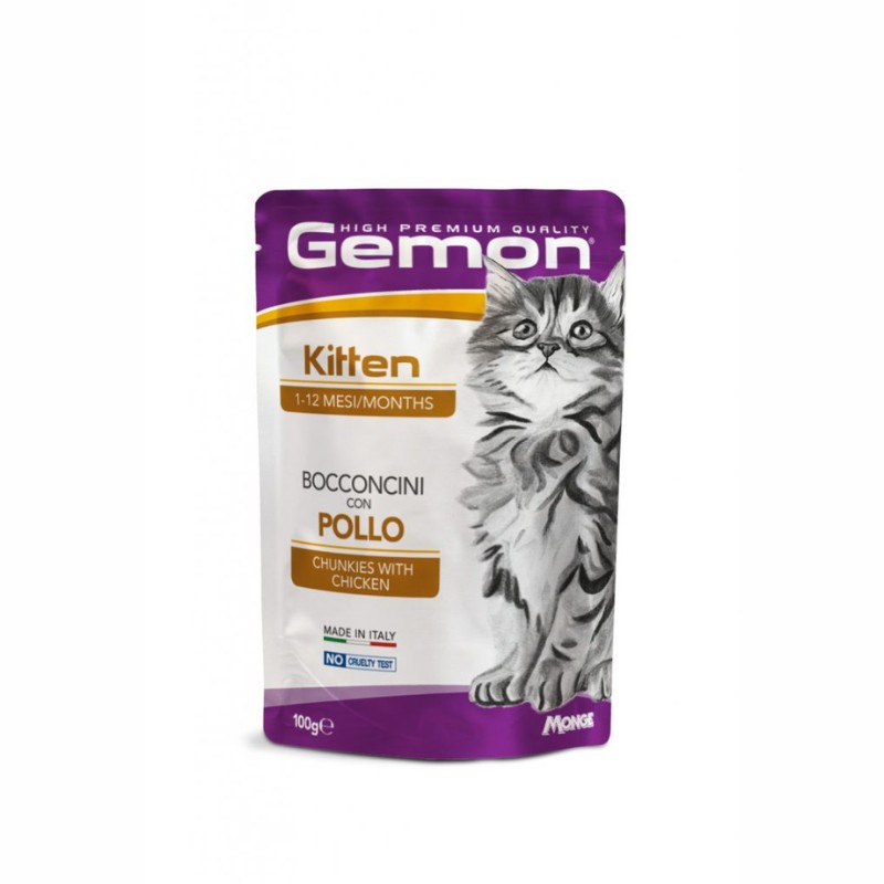 Gemon Kitten Bocconcini con Pollo per Gattini - 100 g
