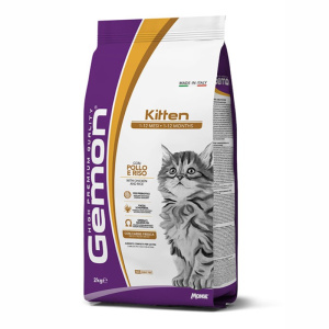 Gemon Kitten con Pollo e Riso per Gattini – 2 Kg