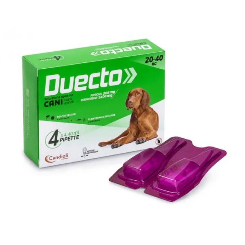 Candioli Duecto Spot On 20 a 40 Kg per Cani - 4 Pipette