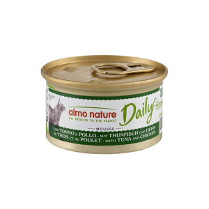 Almo Nature Daily Mousse con Tonno e Pollo per Gatti 85gr – 85 g, 6 pezzi