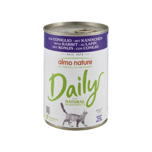 Almo Nature Daily Coniglio per Gatti – 400 g, Singola