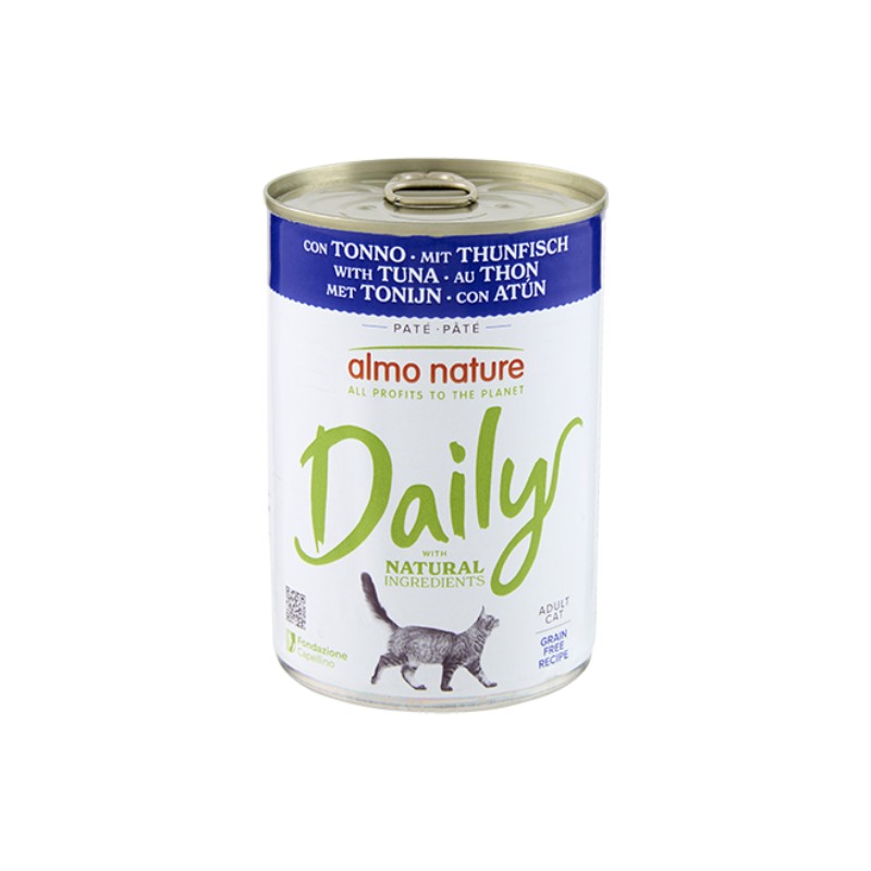 Almo Nature Daily con Tonno per Gatti - 400 g, 12 pezzi