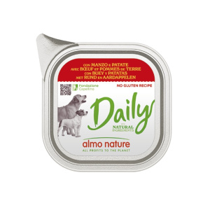 Almo Nature Daily con Manzo e Patate per Cani – 100 g, Singola