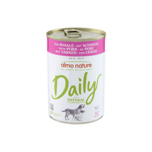 Almo Nature Daily con Maiale per Cani – 400 g, 6 pezzi