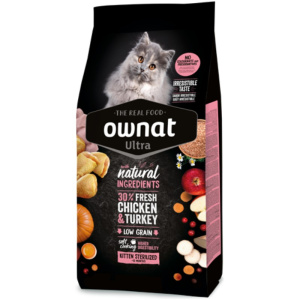 Ownat Cat Ultra Kitten Sterilized con Pollo e Tacchino per Gatti – 400 g