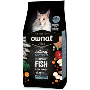 Ownat Cat Ultra Mature Sterilized al Pesce per Gatti – 1.5 Kg