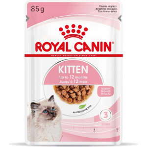 Royal Canin Kitten Instinctive Salsa per Gattini – 85 g, 12 pezzi