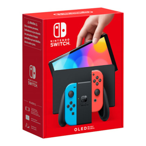 Switch OLED & Switch Sports console di gioco portatile da 17,8 cm (7 ) 64 GB Wifi touch screen Nero, Blu, Rosso – Ricondizionato – Buono stato