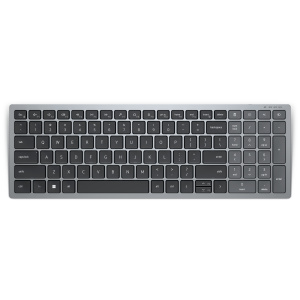 DELL KB740 Tastiera da tavolo RF senza fili + Bluetooth QWERTY francese Grigio, Nero – nuovo