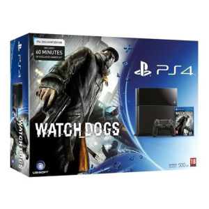Console PS4 500 GB nera + Watch Dogs – nuovo
