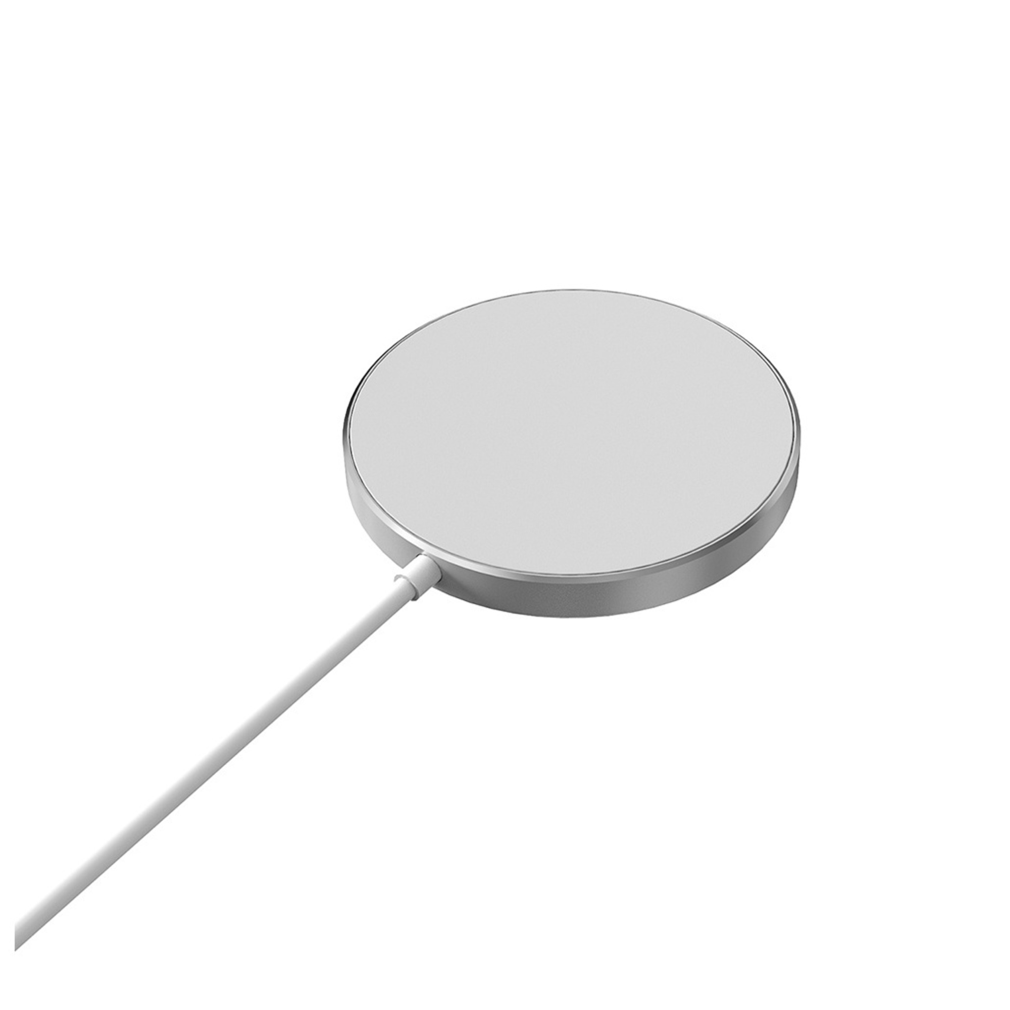 Caricabatterie wireless a induzione magnetica WE compatibile con MagSafe per iPhone serie 13 e 12 e custodie MagSafe - Magneti integrati - Colore bianco - nuovo