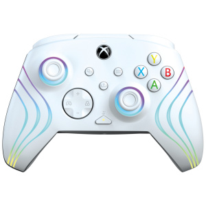 PDP Wired Controller Afterglow Wave: Bianco Per Xbox Series X|S, Xbox One e Windows 10/11 – nuovo