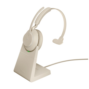 Jabra Evolve2 65, MS Mono Wireless Headset Desktop/Call Centre USB Type-A Bluetooth Beige – nuovo