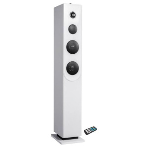 Torre sonora Bluetooth HP33-CD – Lettore CD – Bianco – nuovo