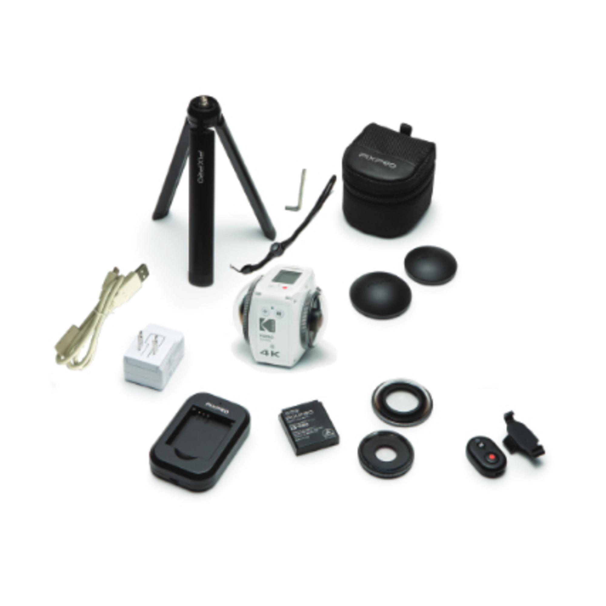 Fotocamera sportiva Kodak 4KVR360 21,14 MP 4K Ultra HD CMOS 25,4 / 2,3 mm (1 / 2,3 ) Wifi 130 g - nuovo