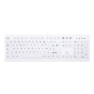 CHERRY AK-C8100F-U1-W/FR Tastiera USB AZERTY francese bianco – nuovo