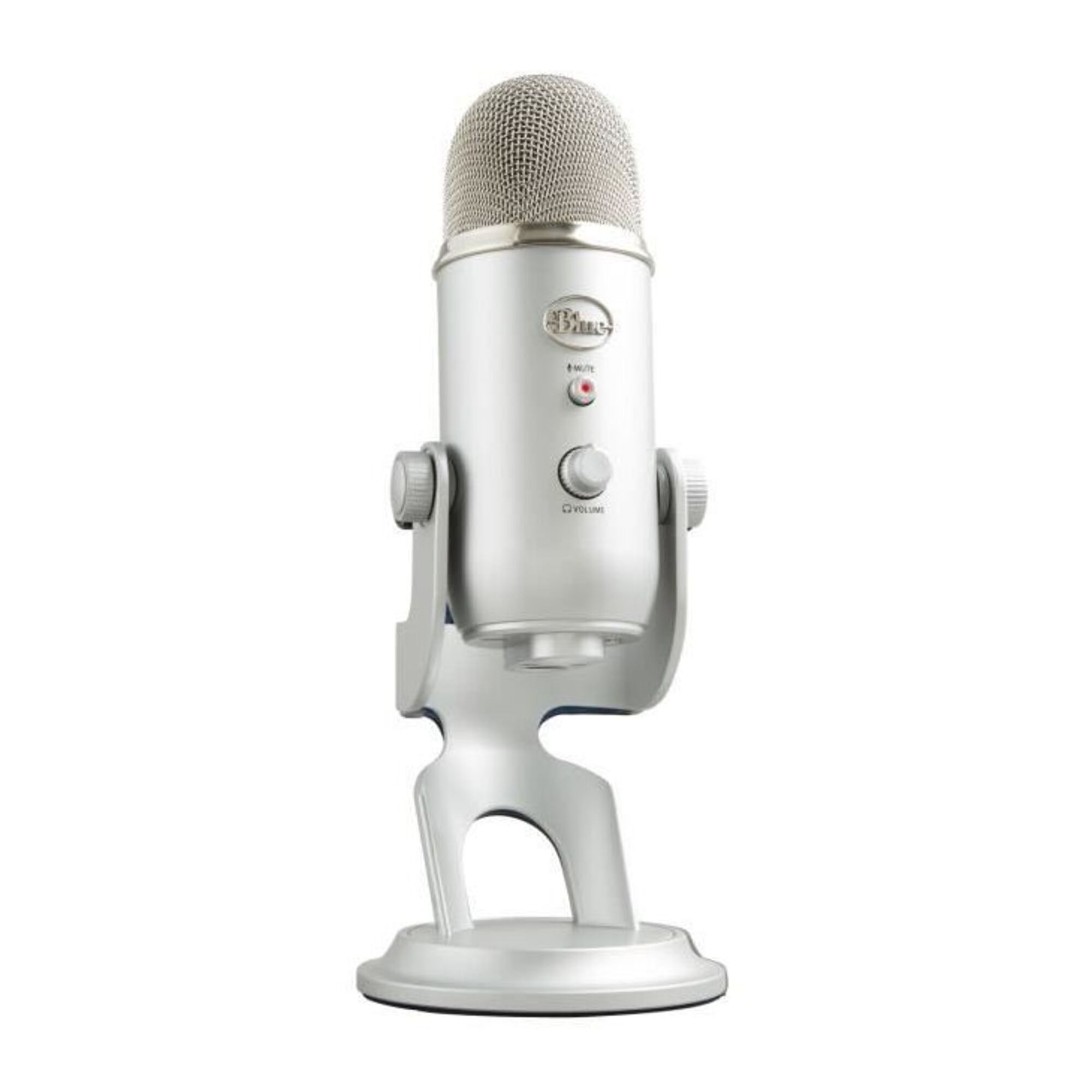 Microfono USB - Blue Yeti - Per registrazione, streaming, gioco, podcasting su PC o Mac - Argento - nuovo