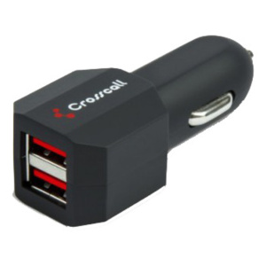 Crosscall Caricatore rapido doppio USB A+A 2.1A Nero – nuovo