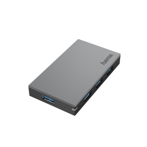 Hama 00200115 hub e concentratore USB 3.2 Gen 1 (3.1 Gen 1) Type-A 5000 Mbit/s Antracite, Grigio – nuovo