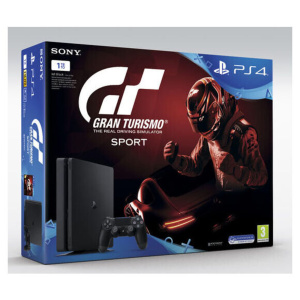Pack PS4 Slim 1TB con Gran Turismo Sport e Chi sei? – Console di gioco Sony -Ricondizionato – Ottime condizioni
