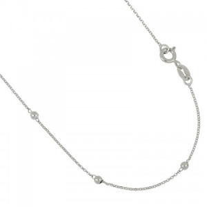 Collana lunga Donna in Oro Bianco 803321738314