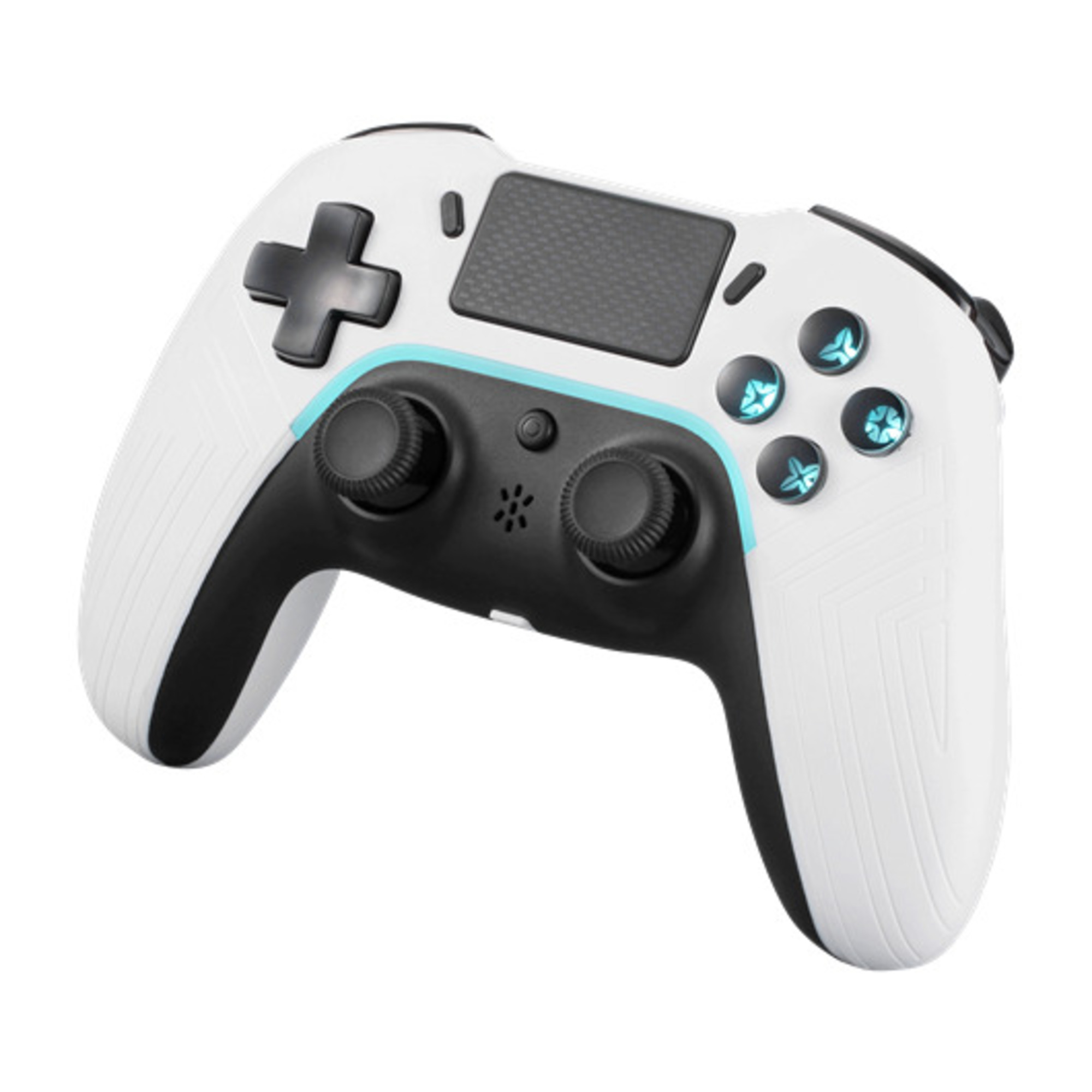DELTACO GAMING - Controllore Bluetooth per PS4/PC/Android/iOS - Bianco - nuovo