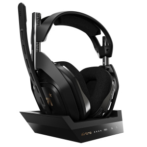 ASTRO Gaming A50 + Stazione Base Cuffia wireless ad archetto Play Nero, Oro – nuovo