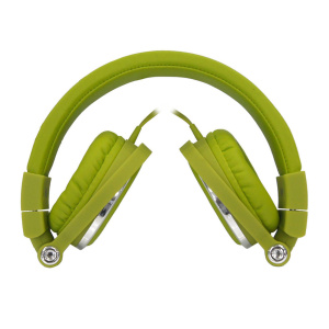 WE Cuffia cablata – Microfono integrato per telefonate – Smartphone Android e iOS – Cuffia stereo regolabile – Verde – nuovo