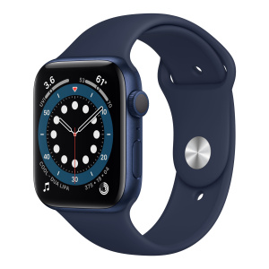 Apple Watch Series 6 OLED 44 mm Digitale 368 x 448 pixel Touchscreen Blu Wifi GPS (satellite) – Ricondizionato – Buono stato