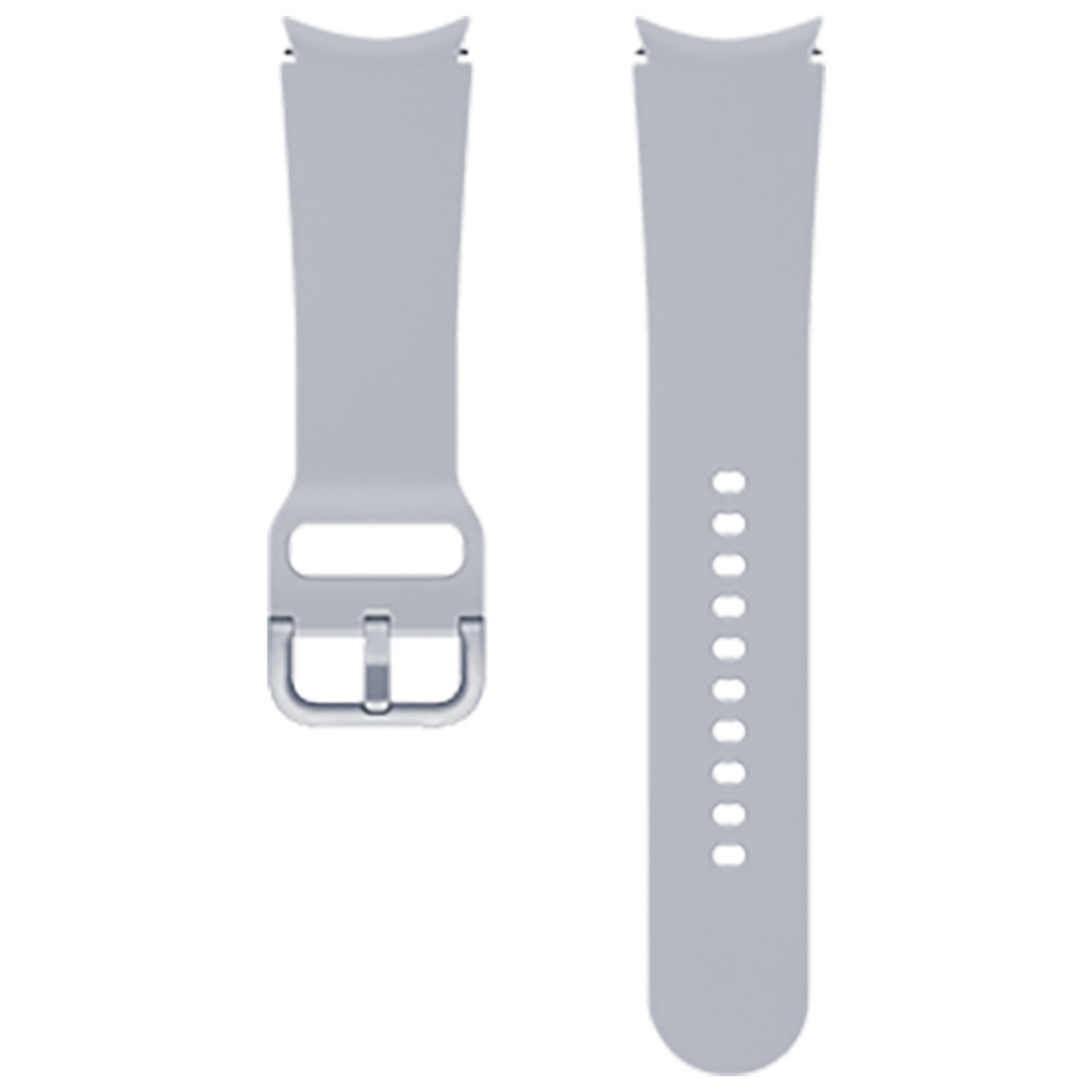 Cinturino sportivo per G Watch Series 4/4 Classic/5/5 Pro/6/6 Classic 130mm, M/L Silver Samsung - nuovo
