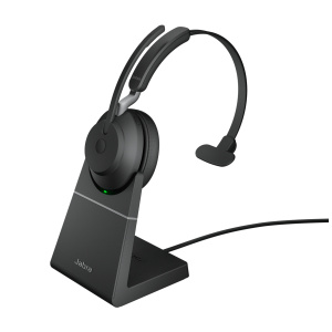 Jabra Evolve2 65, UC Mono Wireless Headband Desktop/Call Centre USB Type-A Bluetooth Nero – nuovo