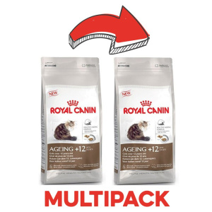 Royal Canin Gatto Ageing +12 Secco – 2 Kg, 2 pezzi