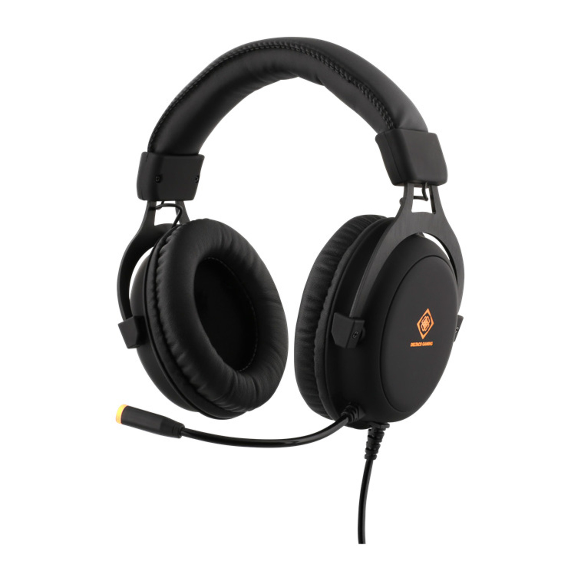 Deltaco Gaming - DH310 - Cuffie da gioco a LED, altoparlanti stereo da 57 mm, pelle PU, PC/MAC/Console/Mobile - nuovo