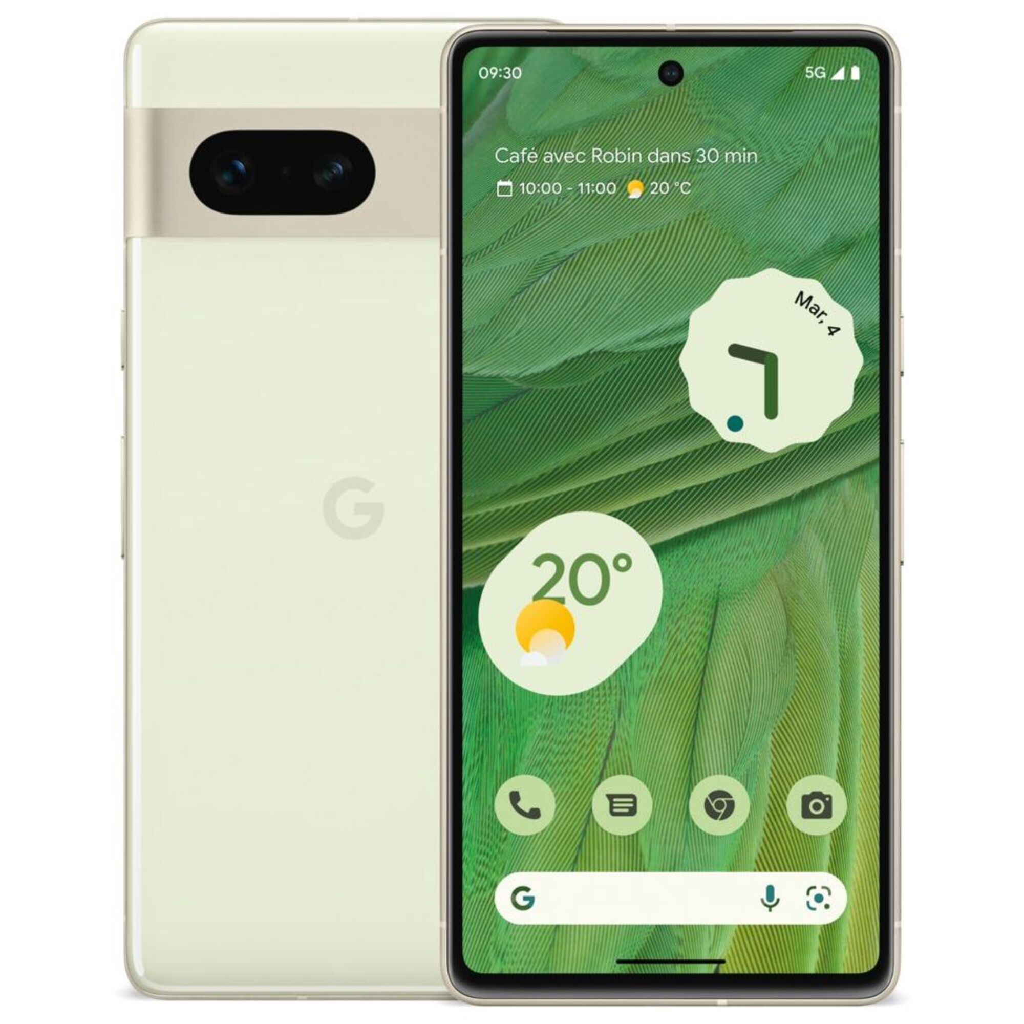 Google Pixel 7 128 GB, verde lime, sbloccato -Ricondizionato - Ottime condizioni