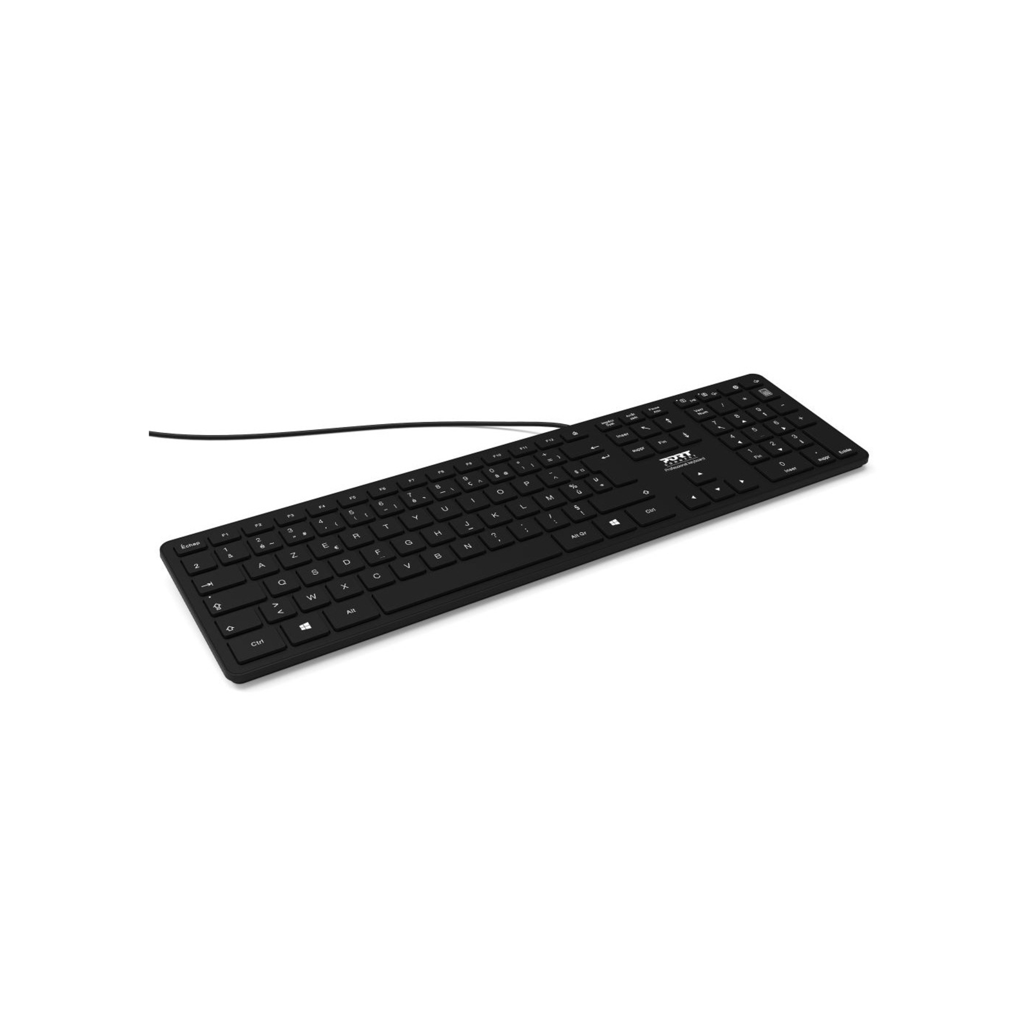 Port Designs 900754-FR Tastiera USB francese AZERTY nera - nuovo