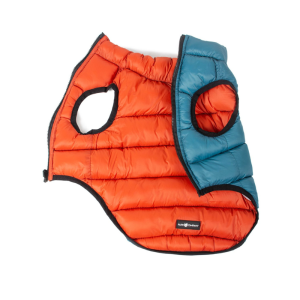 Farm Company Piumino Reversibile Fiemme Ottanio/Mattone per Cani – 60